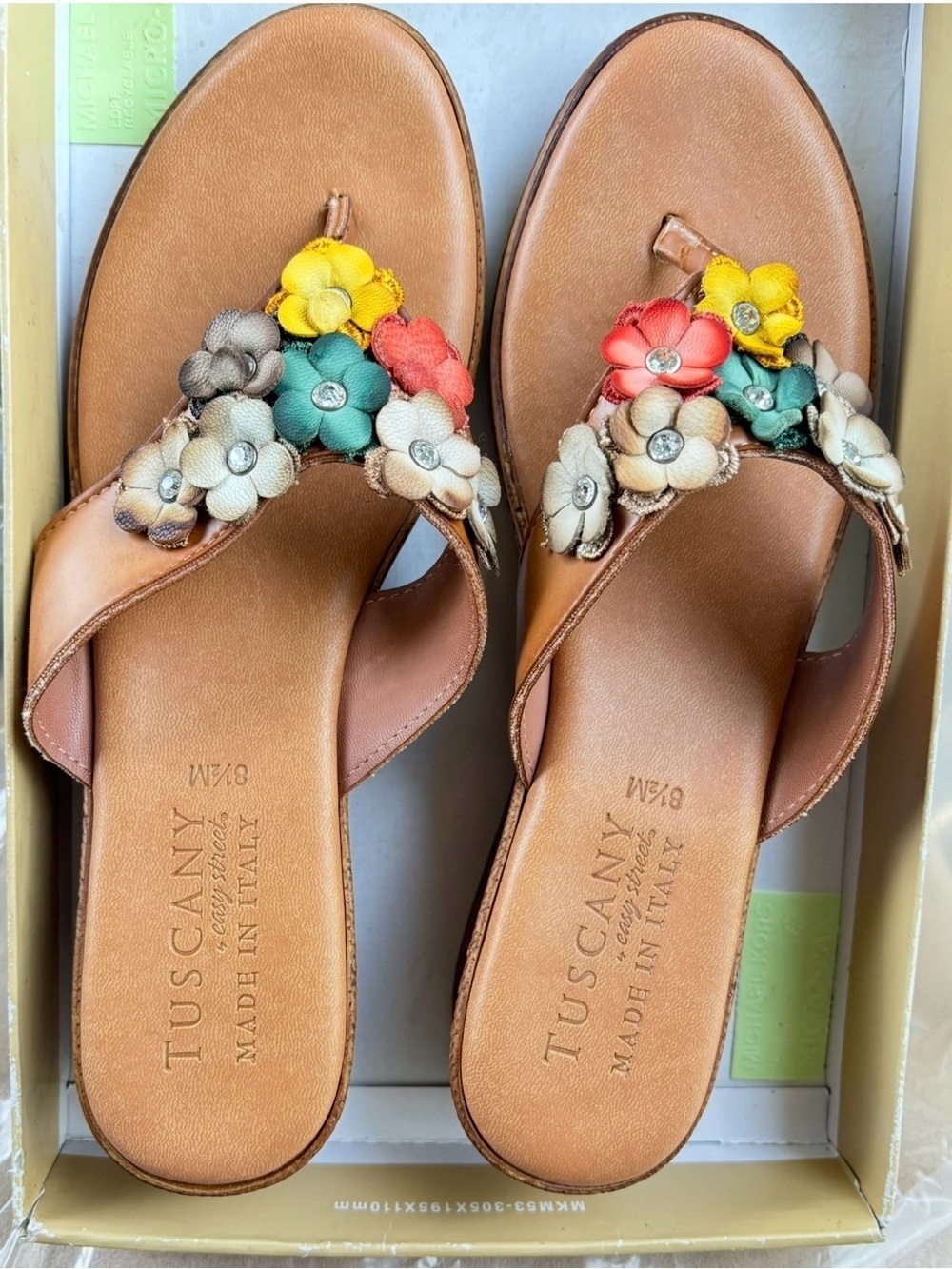 easy street Tan Espadrille Wedge Sandals